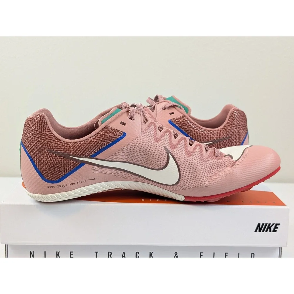 Nike Zoom Rival Sprint Track Spikes M9/W10.5 Red Stardust Pale Ivory HQ2061-600
